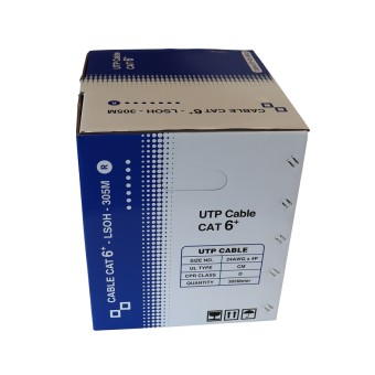 Cable Cat6 U/UTP 305m DCA blanco (Vista frontal)