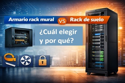 Armario rack mural vs rack de suelo: ¿cuál elegir y por qué?